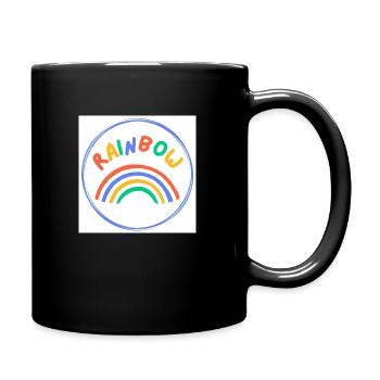 Rainbow Love Kinder - Tasse einfarbig - Schwarz - Rechts