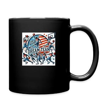 DreamTeam - Tasse einfarbig - Schwarz - Rechts