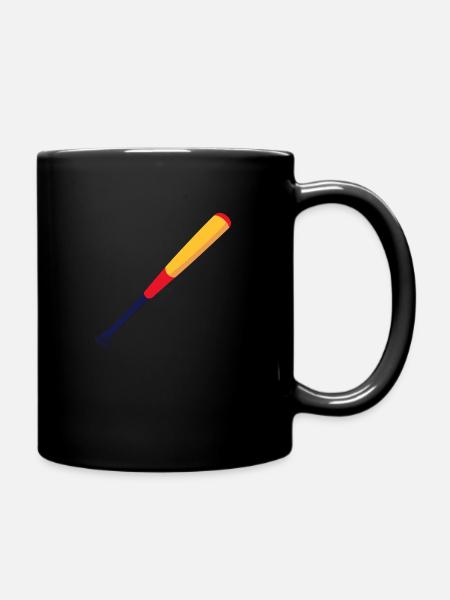 Pitcher Baseball Bat - Full Colour Mug - black