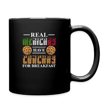 Real mexicans have conchas Design for a enthusiast - Tasse einfarbig - Schwarz - Rechts