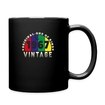 Vintage 1967 Retro - Bursdag - Full Colour Mug - black - Right