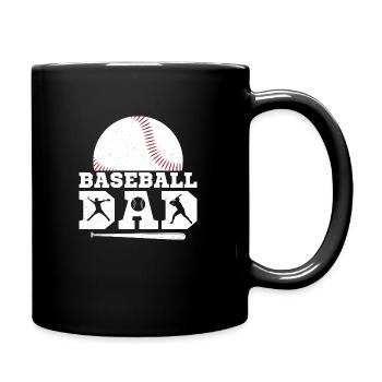Baseball Dad Father Sport Fan - Tasse einfarbig - Schwarz - Rechts