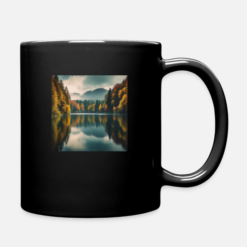 Landschaft1.0 - Tasse einfarbig - Schwarz