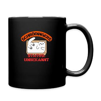 Schrödingers Paradoxon - Tasse einfarbig - Schwarz - Rechts