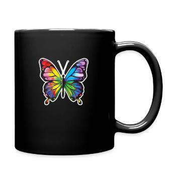 Schmetterling Schmetterling - Tasse einfarbig - Schwarz - Rechts