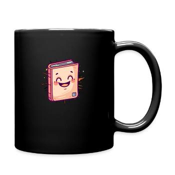 Reading Bookworm Novel - Full Colour Mug - black - Right