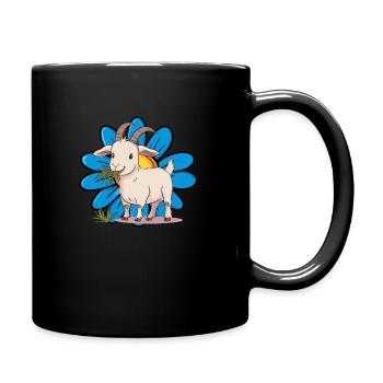 Chèvre Capricorne - Mug uni - noir - Droite