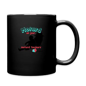 FR49 Motard 1 jour - Mug uni - noir - Droite