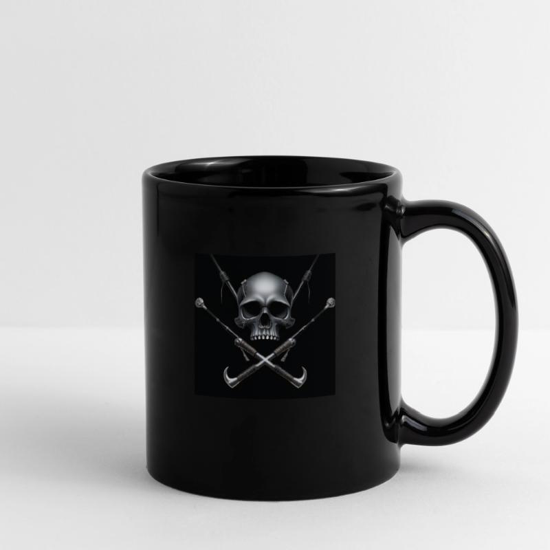💀 Kopf oder Angel – Dein Style, dein Statement! Tasse einfarbig