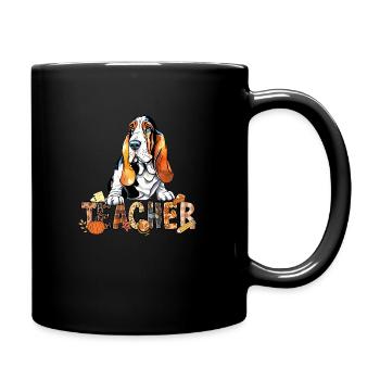 Halloween - Lehrer - Tasse einfarbig - Schwarz - Rechts