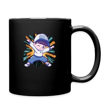 Breakdance Boombox - Full Colour Mug - black - Right