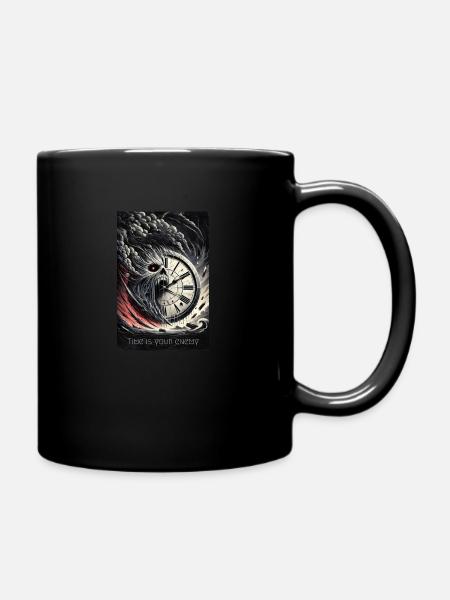 Time is your enemy - Tasse einfarbig - Schwarz