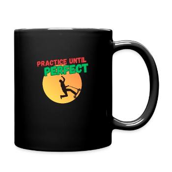 Practice Until Perfect - Scooter - Full Colour Mug - black - Right