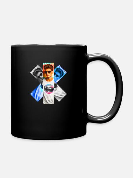 Garçon Modèle T-Shirt Musique Artistique - Mug uni - noir