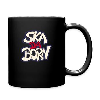 Logo SkaDaBorn Kontur - Tasse einfarbig - Schwarz - Rechts