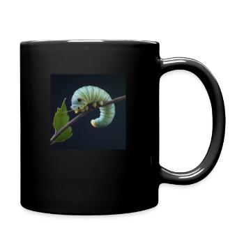 pigpiglet a expressive inchworm - Full Colour Mug - black - Right