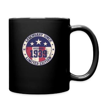 85e anniversaire Légende Septembre 1939 Né 39 - Mug uni - noir - Droite