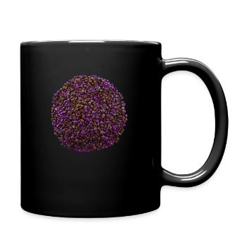 Beans Purple - heap of color on beans bean - Full Colour Mug - black - Right
