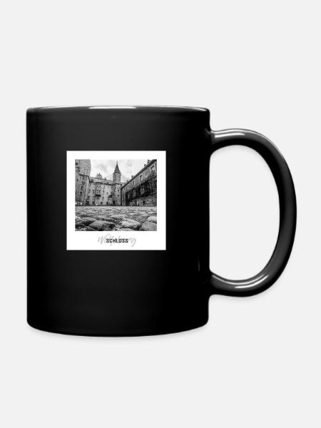 Schloss Wolfsburg - Tasse einfarbig - Schwarz