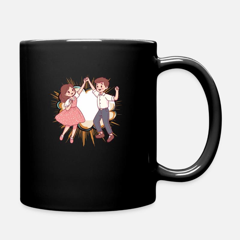 Couple de danse École de danse Foxtrot - Mug uni - noir