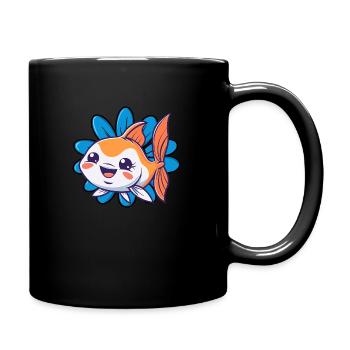 Pêcheurs à la ligne - Mug uni - noir - Droite