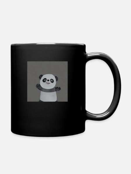 happy Panda - Full Colour Mug - black