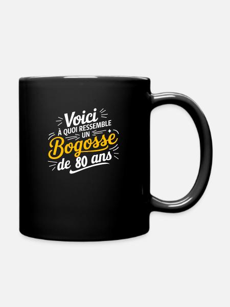 80ER JAHRE BOG - Tasse einfarbig - Schwarz