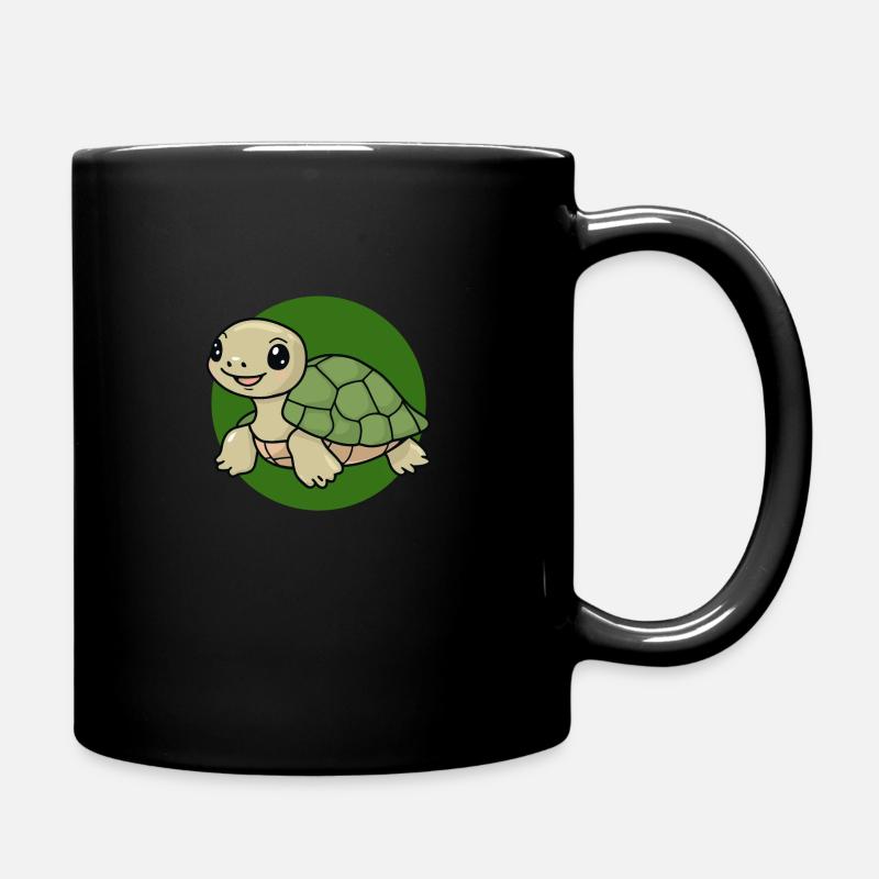Turtle Schildkröten Reptil - Tasse einfarbig - Schwarz