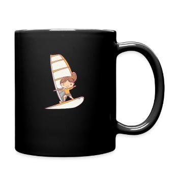 Windsurfing Windsurf Windsurfer - Full Colour Mug - black - Right