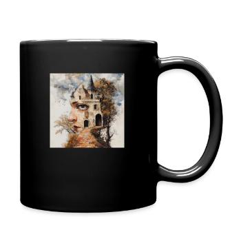 Fairy tale Castle Dream World Castle Mysticism - Full Colour Mug - black - Right