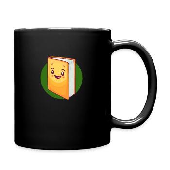Lesen Leseratte Autor - Tasse einfarbig - Schwarz - Rechts