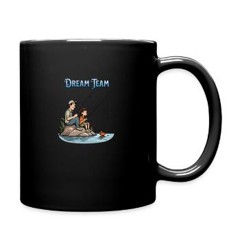 Pêche en équipe de rêve - Mug uni - noir - Droite