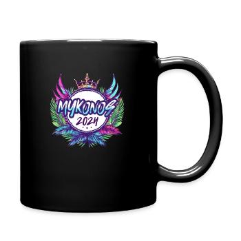 Mykonos 2024 Coloré - Mug uni - noir - Droite