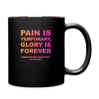Marathon 2024 MANCHESTER Finisher Shirt - Tasse einfarbig - Schwarz - Rechts