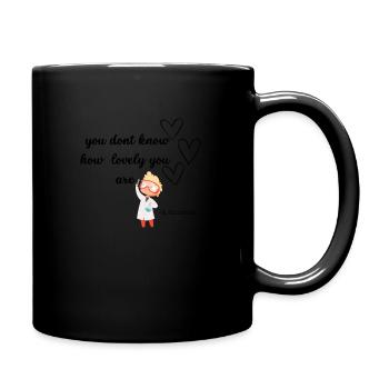 A Scientist in love - Tasse einfarbig - Schwarz - Rechts