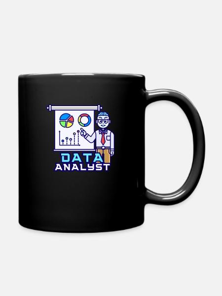 Data Analyst Engineer Scientist Power BI SQL ETL - Tasse einfarbig - Schwarz