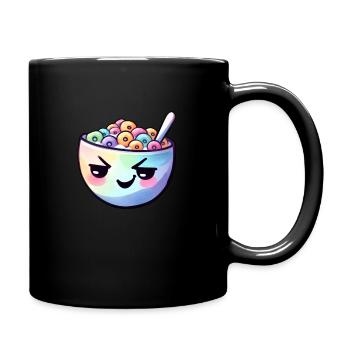 Animated Breakfast Cereal - Full Colour Mug - black - Right