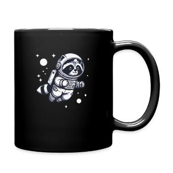 Raton laveur mignon en combinaison spatiale pour enfants, cosmos - Mug uni - noir - Droite
