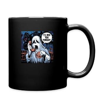 I'll Boo You Tonight Ghost Halloween Horror Shirt - Full Colour Mug - black - Right