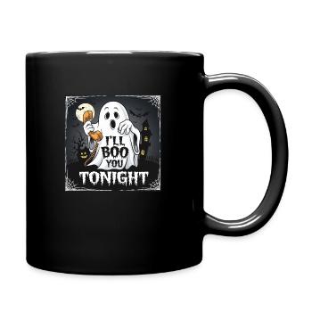 Je te boolerai ce soir Chemise fantôme drôle d’Halloween - Mug uni - noir - Droite