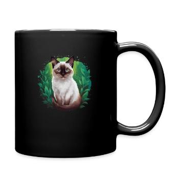 Chat siamois - Mug uni - noir - Droite