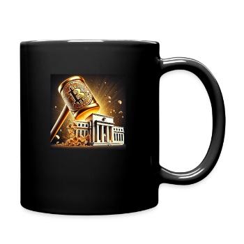 bitcoin - Tasse einfarbig - Schwarz - Rechts
