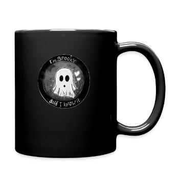 i´m spooky and i know it! - little Halloween Ghost - Tasse einfarbig - Schwarz - Rechts