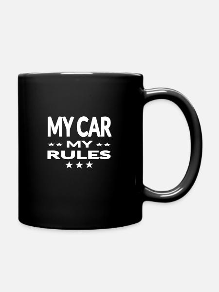 Auto - Tasse einfarbig - Schwarz