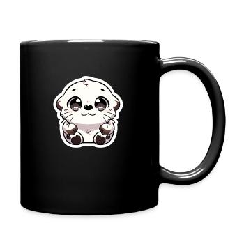 Adorable Otter - Cuddly and Cute - Full Colour Mug - black - Right