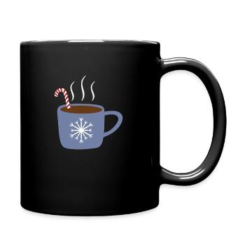 Heiße Schokolade - Tasse einfarbig - Schwarz - Rechts