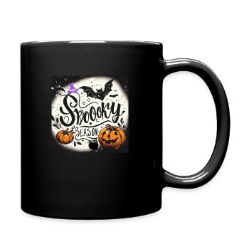 Halloween gruseliges Weihnachtsgeschenk - Tasse einfarbig - Schwarz - Rechts