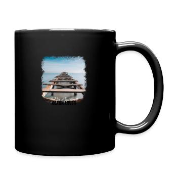 OCEAN LOVER Feel free - Tasse einfarbig - Schwarz - Rechts