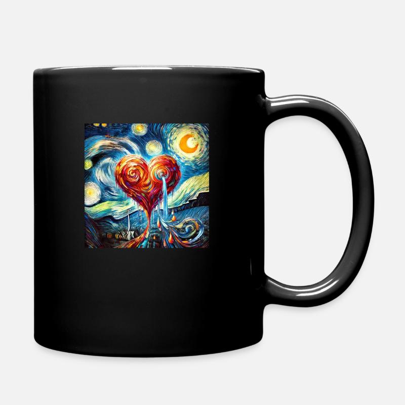 heartvanBeautiful - Tasse einfarbig - Schwarz