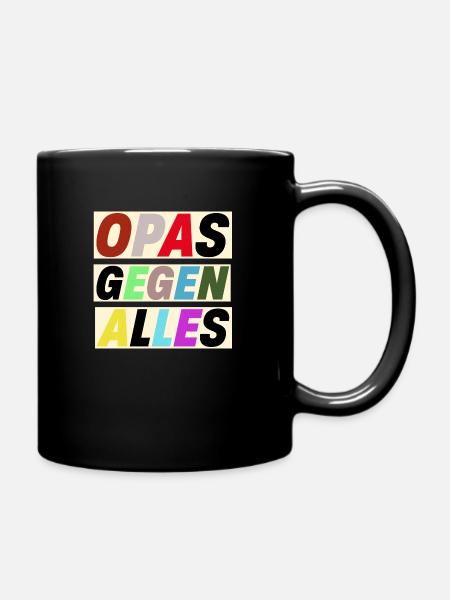 OPAS GEGEN ALLES - Tasse einfarbig - Schwarz
